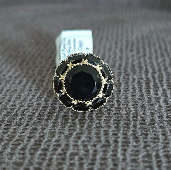 Shivam Black🖤 Onyx Flower🏵 Ring💍 - Picture 5 of 16